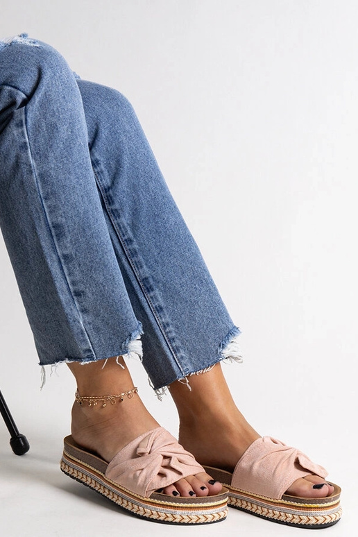 Nibalie kuplas rozā flip-flops ar...