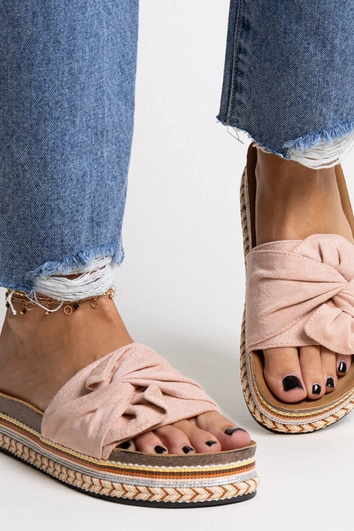 Nibalie kuplas rozā flip-flops ar...