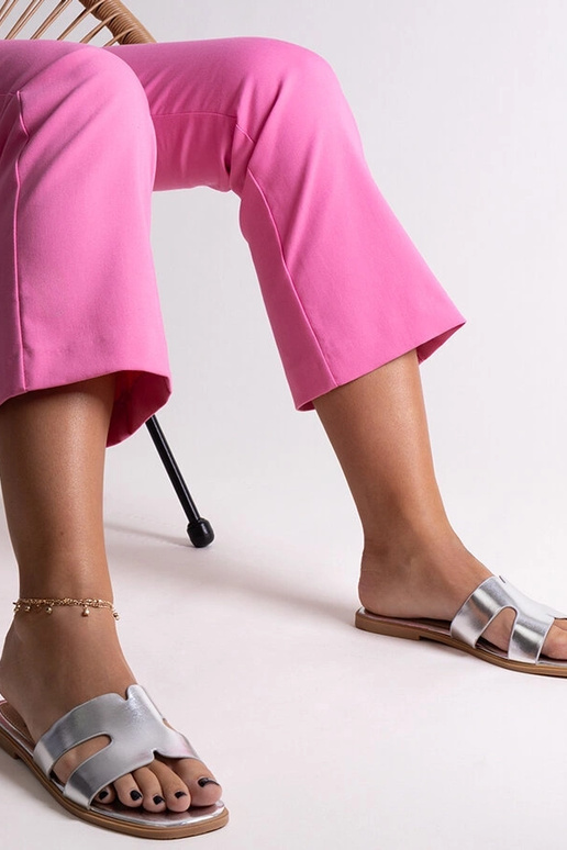 Sudraba klasiskās Shala flip-flops