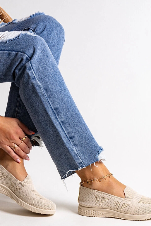 Bēšas Abadly Slip-On kedas
