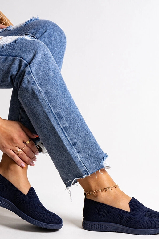 Abadly Navy Slip-On kedas