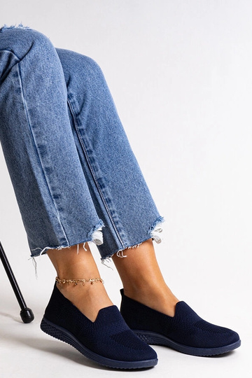 Abadly Navy Slip-On kedas 2