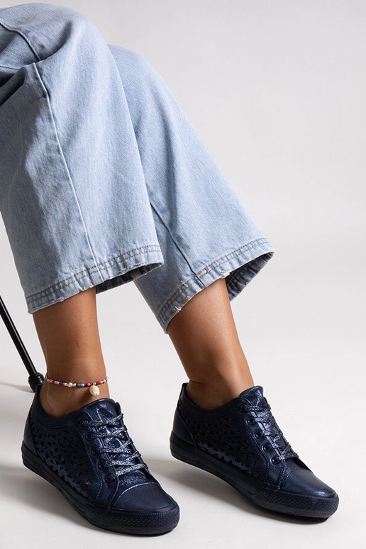 Tumši zilas ažūra Safune kedas