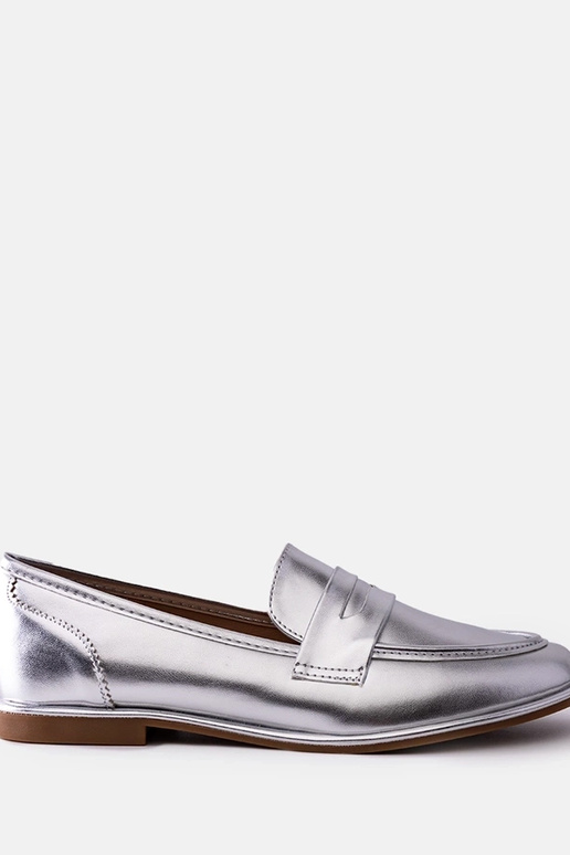 Sudraba metāla mokasīni Palinka