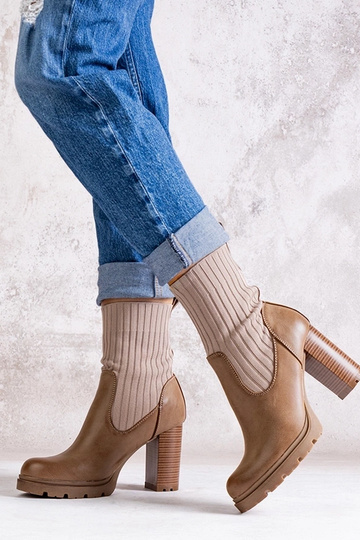 Tumši bēši puszābaki ar... 2