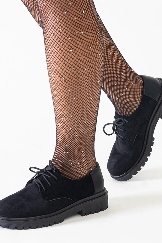 Melni brīvā laika apavi no mākslīgās...