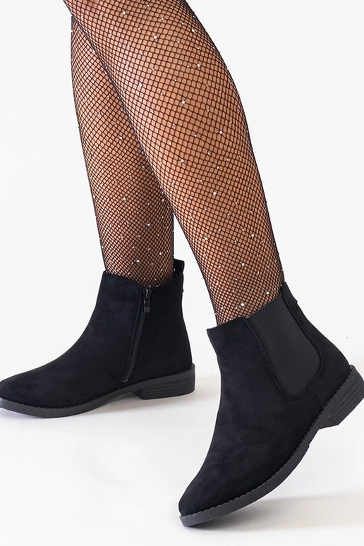 Melni klasiskie potīšu apavi ar...