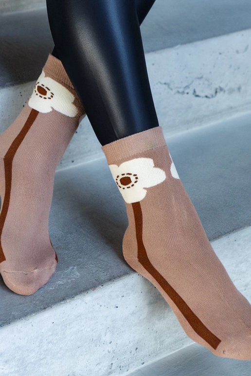 Brūnas siltas zeķes Sella Brūnas siltas zeķes Sella