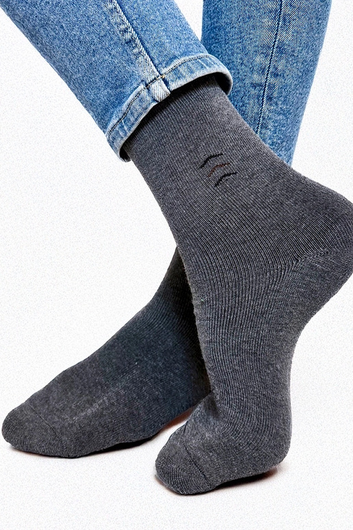 Pelēkas vīriešu siltās zeķes Narus