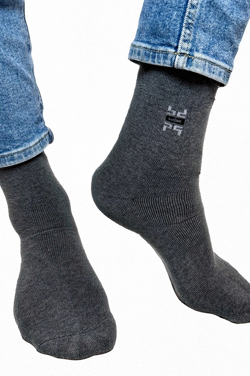 Pelēkas vīriešu siltās zeķes Narus
