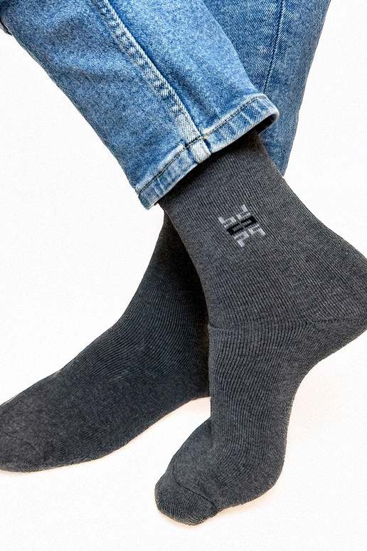Pelēkas vīriešu siltās zeķes Narus
