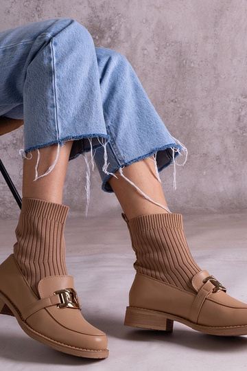 Tumši bēši puszābaki ar... 2