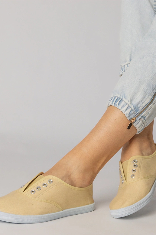 Pelēki auduma iebāžamie kurpes, „Vilma"