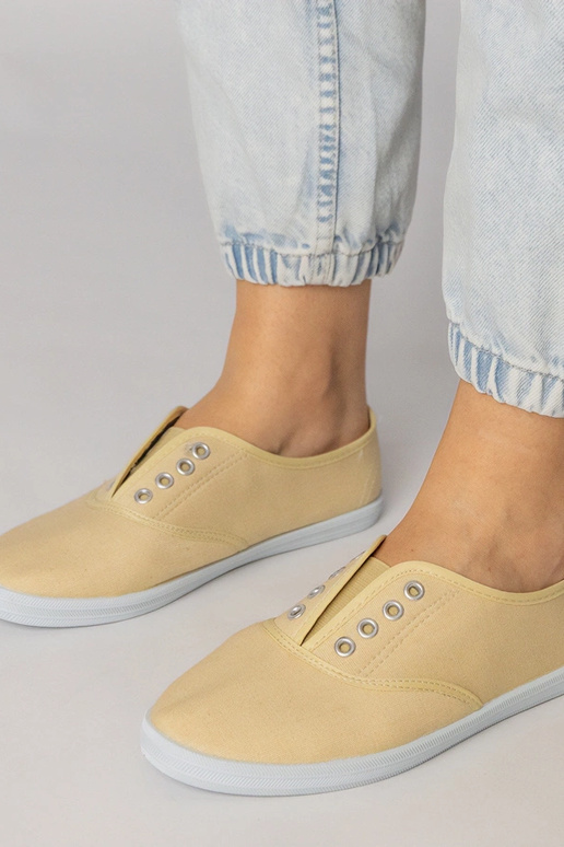 Pelēki auduma iebāžamie kurpes, „Vilma"