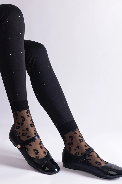 Melnas lakādas balerīnas ar velcro...