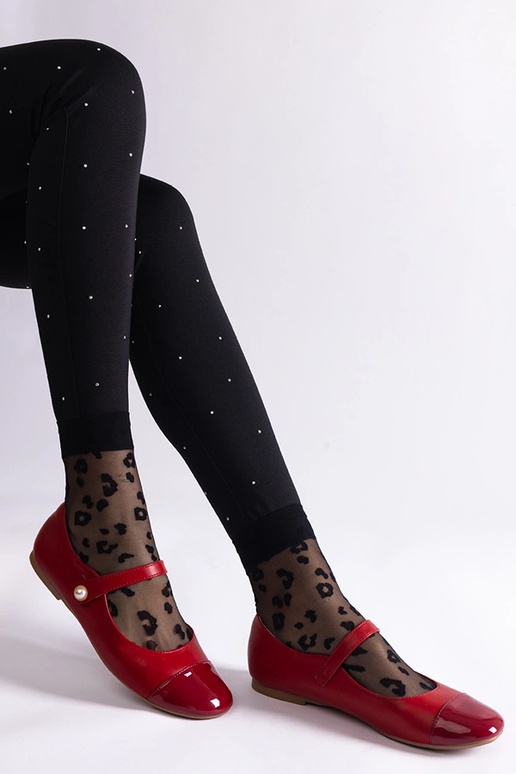 Sarkanas lakādas balerīnas ar velcro... Sarkanas lakādas balerīnas ar velcro...