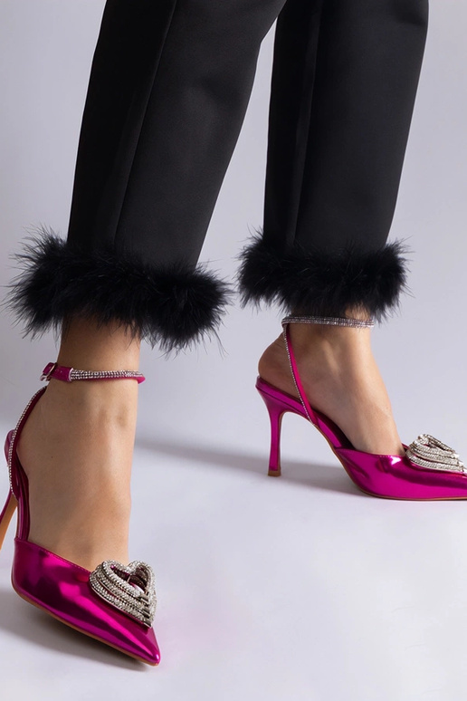 Rozā pumpas ar atvērtu purngalu,...