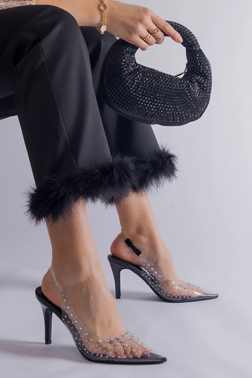 Caurredzamas augstpapēžu kurpes ar... Caurredzamas augstpapēžu kurpes ar...