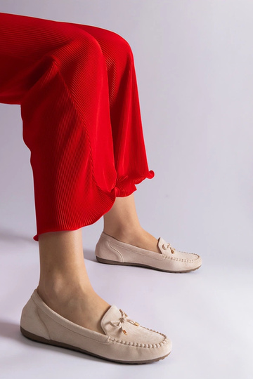 Bēši zamšādas mokasīni ar...