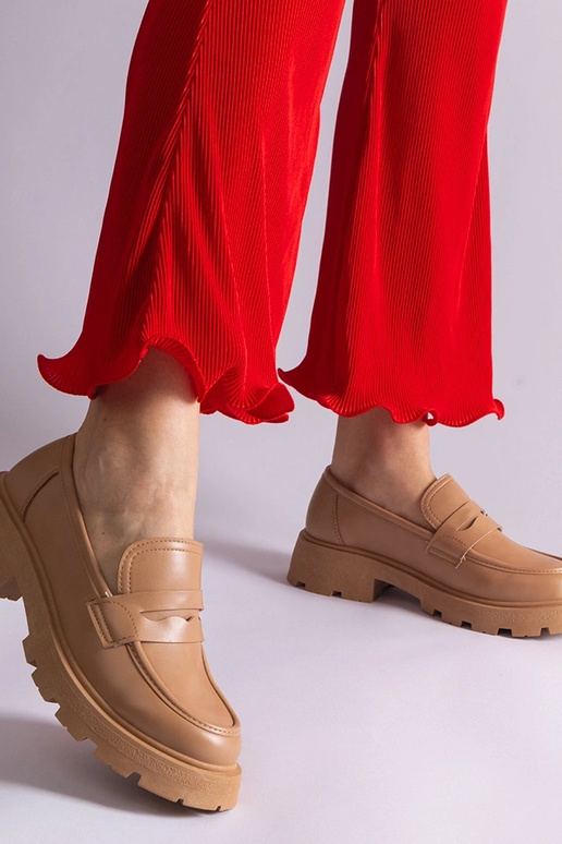 Tumši bēši sieviešu mokasīni no...