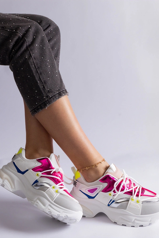 Baltas un rozā Sulamita sporta kedas