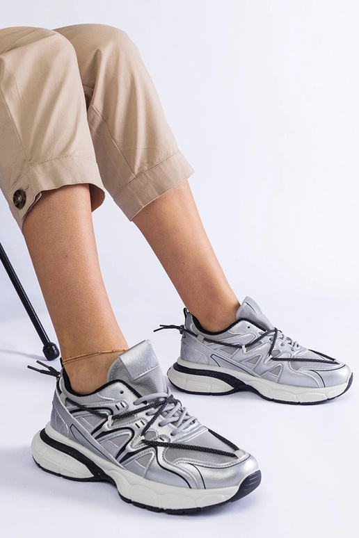 Sudraba sieviešu kedas ar masīvu...