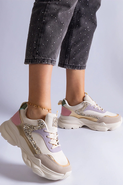 Daudzkrāsainas kedas ar mirdzošiem...