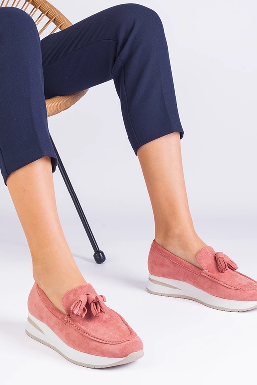 Rozā sieviešu platformas klaipi ar...