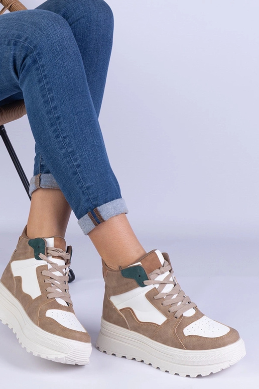 Bēšas sieviešu sporta kedas uz...