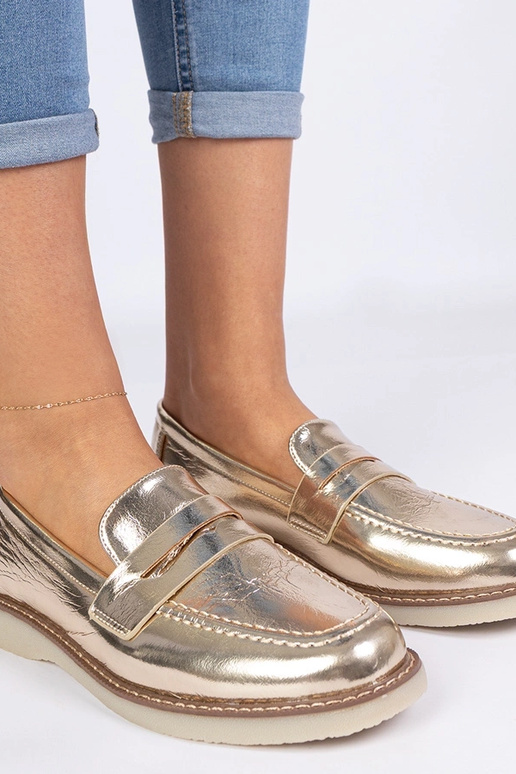 Zelta klasiskie sieviešu mokasīni Merisa Zelta klasiskie sieviešu mokasīni Merisa