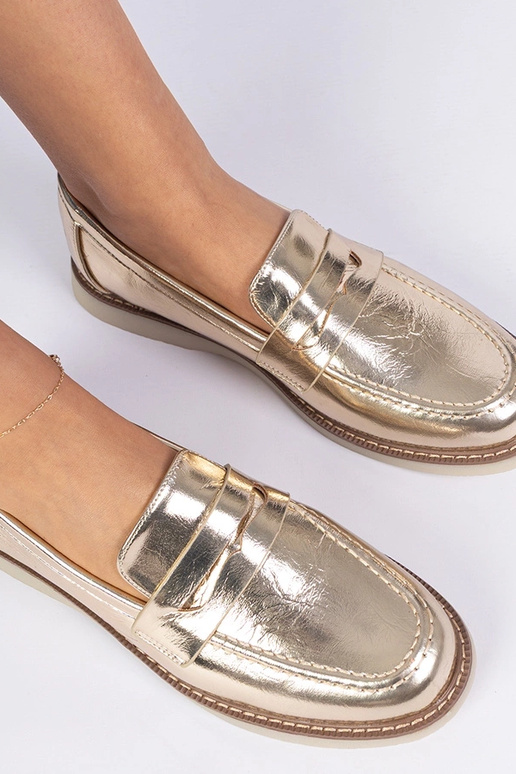 Zelta klasiskie sieviešu mokasīni Merisa Zelta klasiskie sieviešu mokasīni Merisa