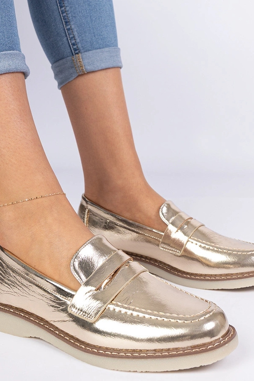 Zelta klasiskie sieviešu mokasīni Merisa Zelta klasiskie sieviešu mokasīni Merisa