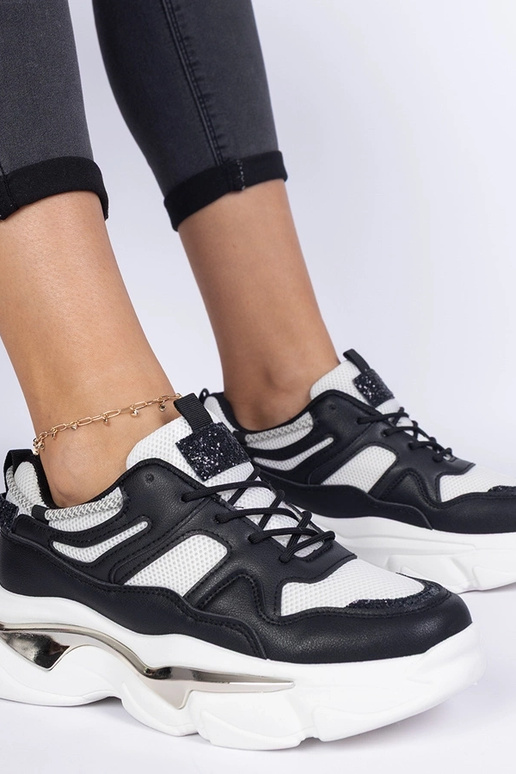 Melnas sieviešu sporta apavi Prutto Melnas sieviešu sporta apavi Prutto