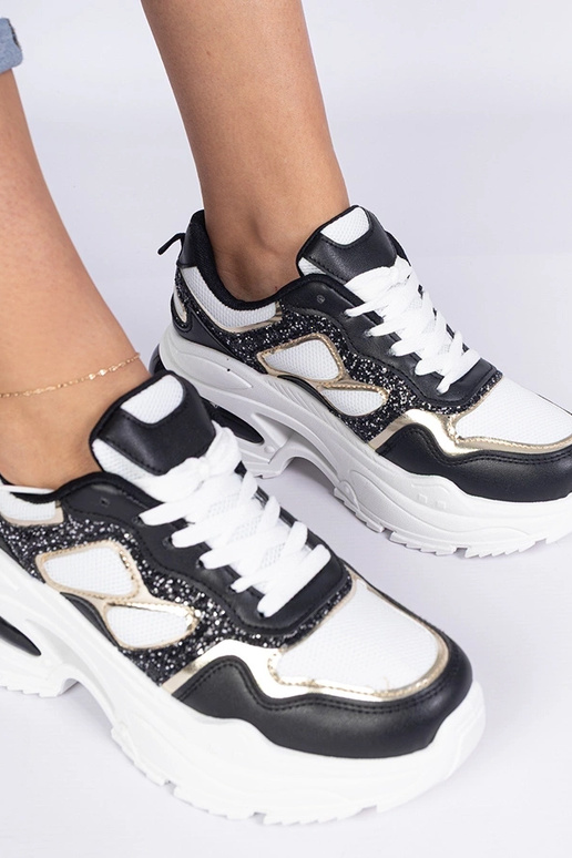 Melnas sieviešu sporta apavi ar... Melnas sieviešu sporta apavi ar...