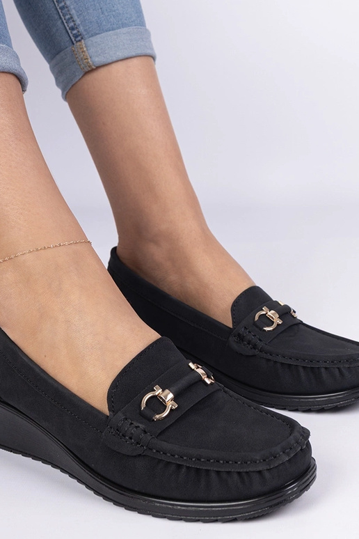 Melnas sieviešu mokasīni uz... Melnas sieviešu mokasīni uz...