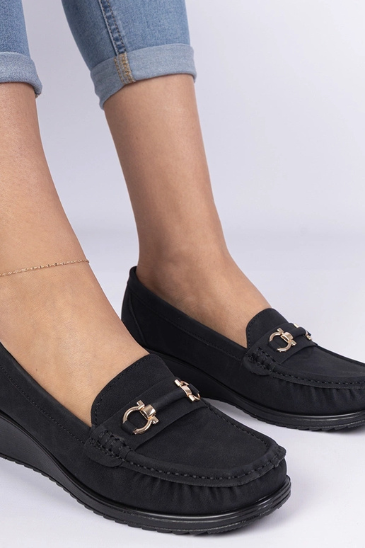 Melnas sieviešu mokasīni uz... Melnas sieviešu mokasīni uz...