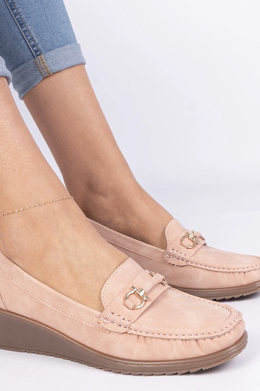 Rozā sieviešu mokasīni uz platformas... Rozā sieviešu mokasīni uz platformas...