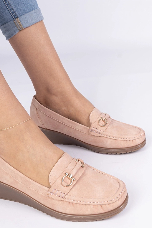 Rozā sieviešu mokasīni uz platformas... Rozā sieviešu mokasīni uz platformas...