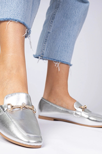 Sudraba mokasīni ar... 2