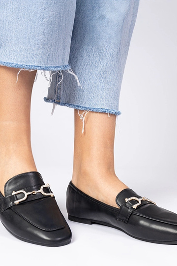 Melni eleganti mokasīni ar...