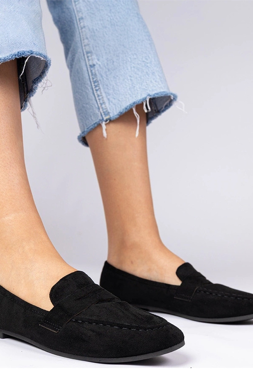 Melni eleganti mokasīni ar Palmarina