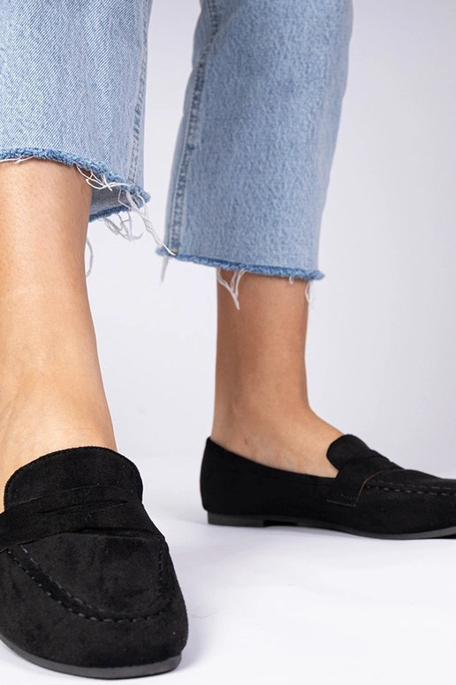 Melni eleganti mokasīni ar Palmarina