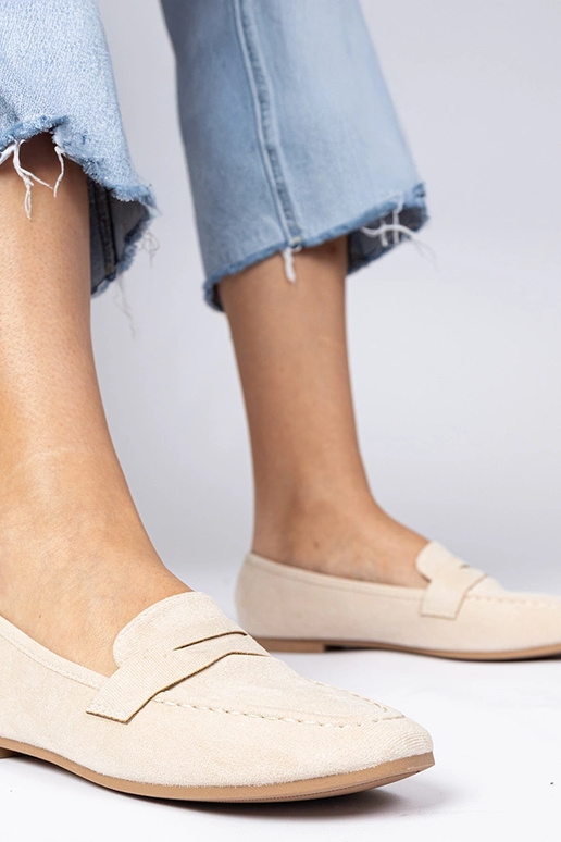 Beige eleganti mokasīni Palmarina