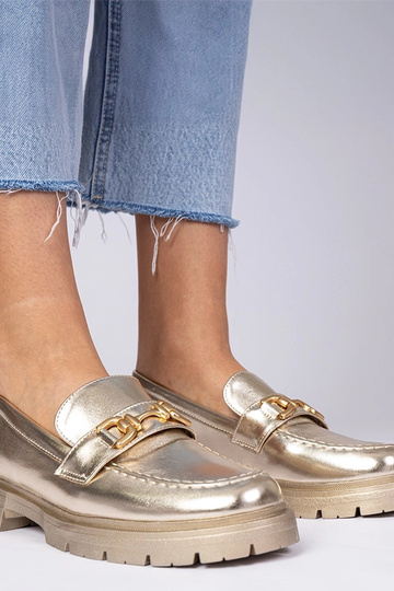 Zelta eleganti mokasīni no...