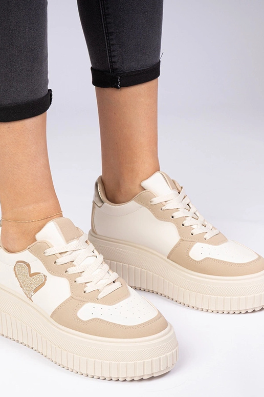 Laira brūni sieviešu sneakersi ar...