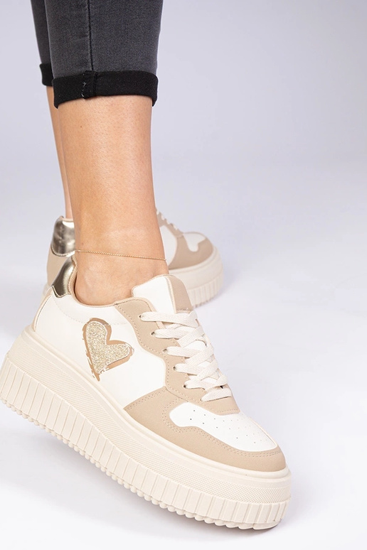 Laira brūni sieviešu sneakersi ar...