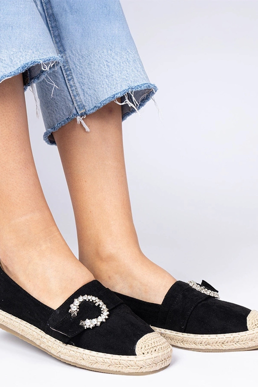Melnie espadrilles ar cirstiem... Melnie espadrilles ar cirstiem...