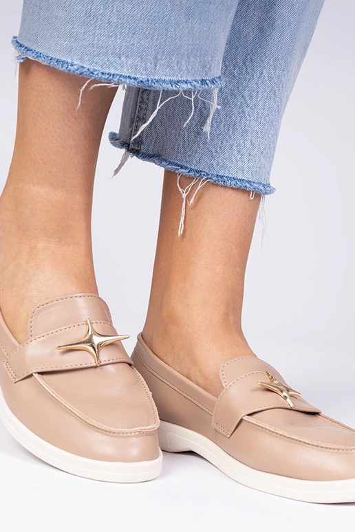 Tumši gaiši brūnas sieviešu mokasīnas...