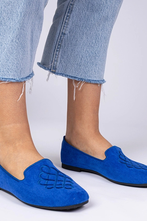 Zili sieviešu balerīnas no mākslīgās...