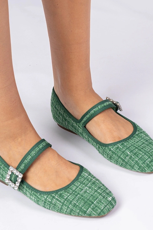 Zaļas sieviešu balerīnas ar sprādzi... Zaļas sieviešu balerīnas ar sprādzi...